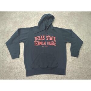 Texas State Technical College Hoodie Mens Medium J America Sportswear Black
